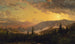 Sunset after a Storm in the Catskill Mountains - Jasper Francis Cropsey — artwork view