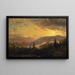 Sunset after a Storm in the Catskill Mountains - Jasper Francis Cropsey — framed artwork on a wall