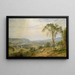 La vallée de Wyoming - Jasper Francis Cropsey — framed artwork on a wall