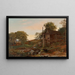 The Water Mill - Jasper Francis Cropsey — framed artwork on a wall