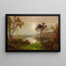 Valley of the Wyoming - Jasper Francis Cropsey — framed artwork on a wall