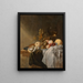 a bowl of peaches and grapes with a römer and a peeled lemon - Jasper Geeraerts — framed artwork on a wall