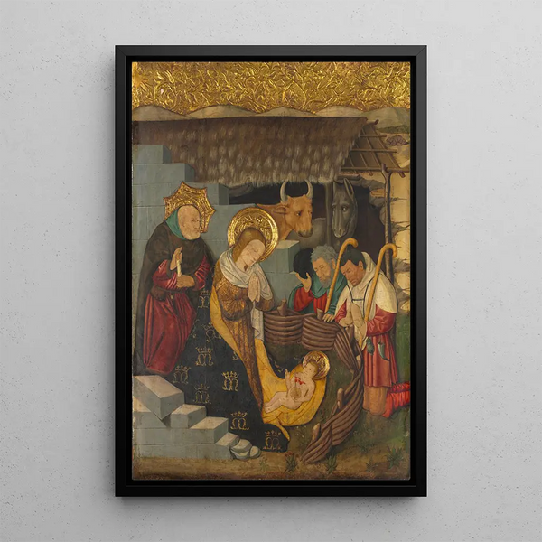 The Nativity - Jaume Ferrer — framed artwork on a wall