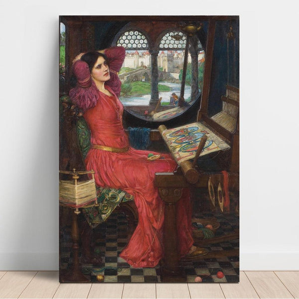 Reproduction of the painting Je suis à moitié malade d’ombres, dit la Dame de Shalott - John William Waterhouse