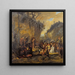 Jean-Baptiste preaching - Jan Steen — framed artwork on a wall