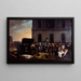 Inhumation provisoire des victimes de Juillet devant la colonnade du Louvre - Jean-Alphonse Roehn — framed artwork on a wall