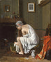 Young woman at her toilette - Jean - Alphonse Roehn — artwork view