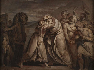 Joseph finds his father Jacob in the desert - Jean-Antoine Julien de Parme — artwork view