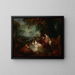 Festive Gathering - Jean-Antoine Watteau — framed artwork on a wall