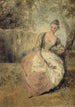 L'Amante inquiète - Jean-Antoine Watteau — artwork view