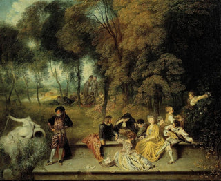 Les plaisirs de l'amour - Jean-Antoine Watteau — artwork view