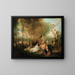 Le Festin de l'amour - Jean-Antoine Watteau — framed artwork on a wall