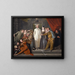 Les Comédiens italiens - Jean-Antoine Watteau — framed artwork on a wall
