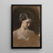 Portrait of a woman - Jean-Baptiste Antoine Émile Branger — framed artwork on a wall