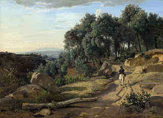 a landscape near Volterra - Jean-Baptiste-Camille Corot — artwork view