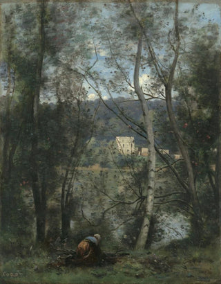 JeanBaptisteCamille Corot - A Woman Gathering Faggots at VilledAvray.webp
