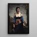 Agostina - Jean-Baptiste-Camille Corot — framed artwork on a wall