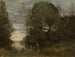 Bathers in a wooded cove - Jean-Baptiste-Camille Corot — artwork view