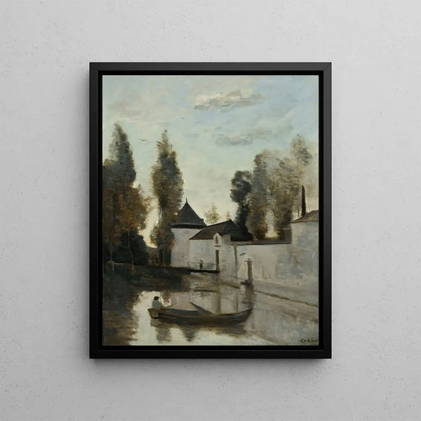 Beaune La Rolande The Château De La Motte-Bastille - Jean-Baptiste-Camille Corot — framed artwork on a wall