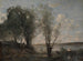 The boatman among the reeds - Jean-Baptiste-Camille Corot — artwork view