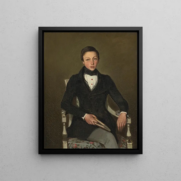 Camille Sennegon, nephew of the artist - Jean-Baptiste-Camille Corot — framed artwork on a wall