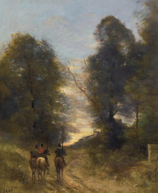 JeanBaptisteCamille Corot - Cavaliers Gaulois Dans Un Paysage.webp