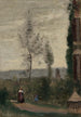 Coulommiers painting of Mr. Preschez's garden - Jean-Baptiste-Camille Corot — artwork view