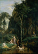 Diane and Actéon Painting - Jean-Baptiste-Camille Corot — artwork view