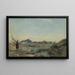 Dunkerque A shrimp fisherwoman - Jean-Baptiste-Camille Corot — framed artwork on a wall