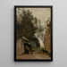 Environs d'Amsterdam petite ferme des bords de l'Amstel - Jean-Baptiste-Camille Corot — framed artwork on a wall