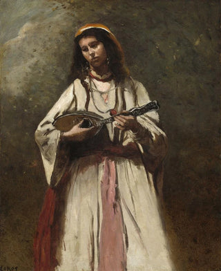 JeanBaptisteCamille Corot - Gypsy Woman with Mandolin.webp