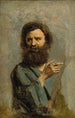 Head of a bearded man - Jean-Baptiste-Camille Corot — artwork view