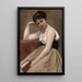 Interrupted Reading - Jean-Baptiste-Camille Corot — framed artwork on a wall