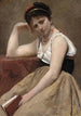 Interrupted Reading - Jean-Baptiste-Camille Corot — artwork view