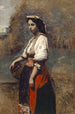 Italian Woman at the Well - Jean-Baptiste-Camille Corot — artwork view
