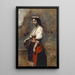 Italian Woman at the Well - Jean-Baptiste-Camille Corot — framed artwork on a wall