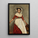Italian standing painting holding a jug - Jean-Baptiste-Camille Corot — framed artwork on a wall