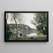 L'Étang de Ville-d'Avray - Jean-Baptiste-Camille Corot — framed artwork on a wall