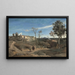 La Cervara, la campagne romaine - Jean-Baptiste-Camille Corot — framed artwork on a wall