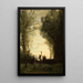 La Danse italienne - Jean-Baptiste-Camille Corot — framed artwork on a wall