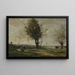 La Rencontre au bord du chemin - Jean-Baptiste-Camille Corot — framed artwork on a wall