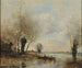 The fishing boat near the willows - Jean-Baptiste-Camille Corot — artwork view