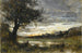 Landscape at Sunset - Jean-Baptiste-Camille Corot — artwork view
