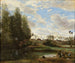 Washers by the water's edge - Jean-Baptiste-Camille Corot — artwork view