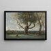 The Big Tree, Gournay area - Jean-Baptiste-Camille Corot — framed artwork on a wall