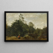 Lisière de bois en Limousin - Jean-Baptiste-Camille Corot — framed artwork on a wall