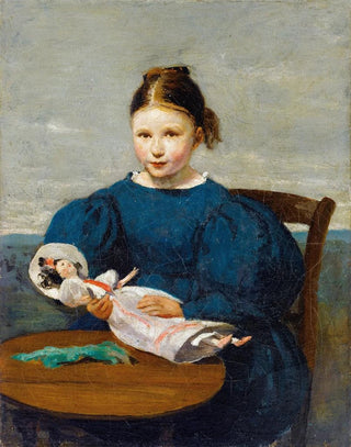 JeanBaptisteCamille Corot - Little Girl with A Doll.webp