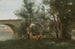 Mantes Les bords de la Seine au pied du pont - Jean-Baptiste-Camille Corot — artwork view