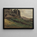 Marino Grandes Fabriques au sommet des rochers - Jean-Baptiste-Camille Corot — framed artwork on a wall