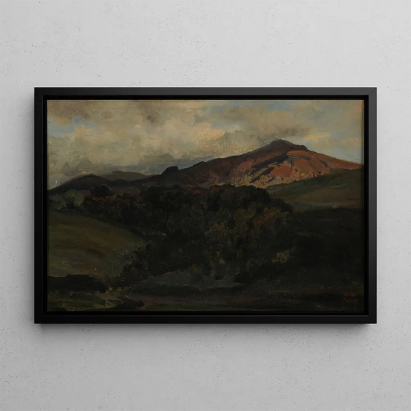 Mont Cavo - Jean-Baptiste-Camille Corot — framed artwork on a wall